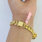 Real 14k Solid Miami Cuban Link Bracelet Gold 10mm 8.5" Box Lock 14kt Yellow