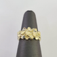 Real 10k Nugget Ring Yellow Gold Casual Ring 10kt Genuine