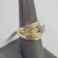 REAL 10k Diamond Ring Ladies Men Trio SET Wedding Engagement Genuine Yellow Gold