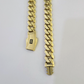 Real 10K Royal Monaco Chain Box Clasp 11mm Gold Necklace 10Kt 24" Genuine