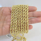 10k Yellow Gold Rope Chain 6mm 18"-26" Inch Real Gold 10kt All Sizes