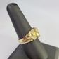 Real 10k Nugget Ring Yellow Gold Casual Ring 10kt Genuine