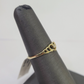 Real 10k Yellow Gold Hearts Ring Wedding Engagement Casual 10Kt Genuine