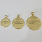 Real 10k Yellow Gold Last Supper Nugget Pendant Men Women