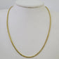 10K Gold Palm Chain 2.5mm 18" 20" 22" 24" 26" 28" Yellow Gold Real Men Women