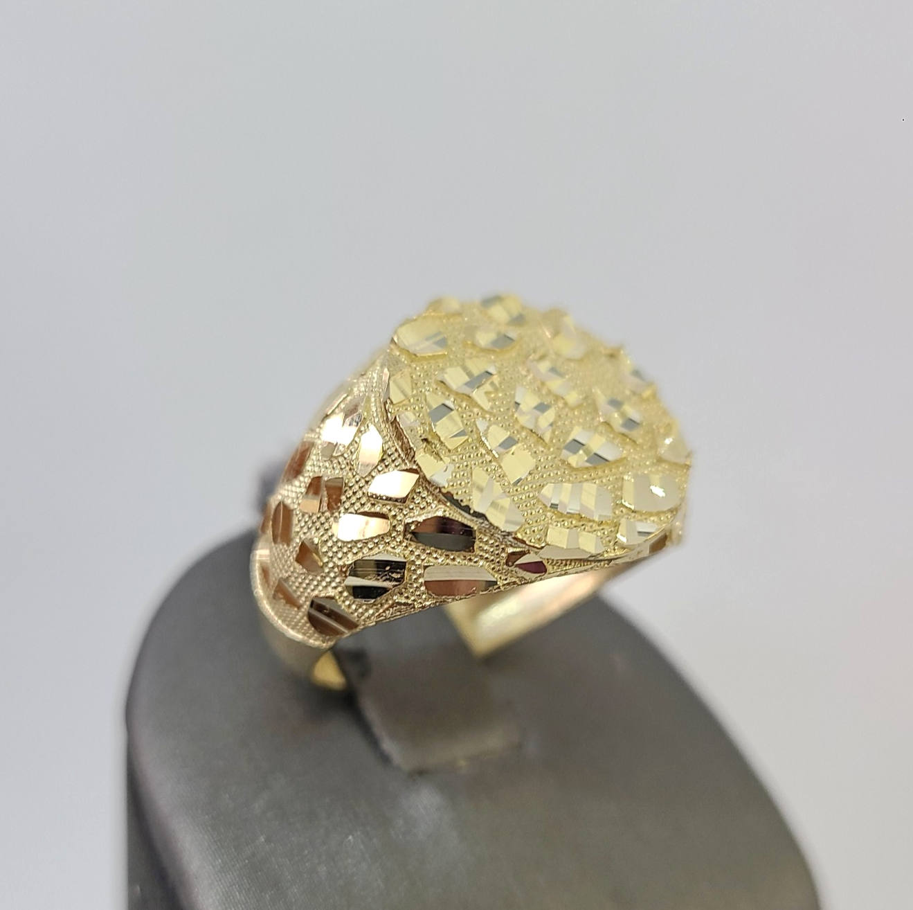 14k Nugget Ring Yellow Gold Women Men Real Genuine 14KT
