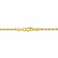 Solid 10k Yellow Gold Rope Chain 1mm-10mm Diamond Cut 16"-30"