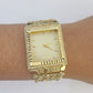 Designer 10K Yellow Gold Nugget watch Men Women Real Genuine