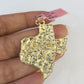 Real 14k Rope Chain Texas Map Charm Yellow Gold Set 5mm 20"-30" Necklace