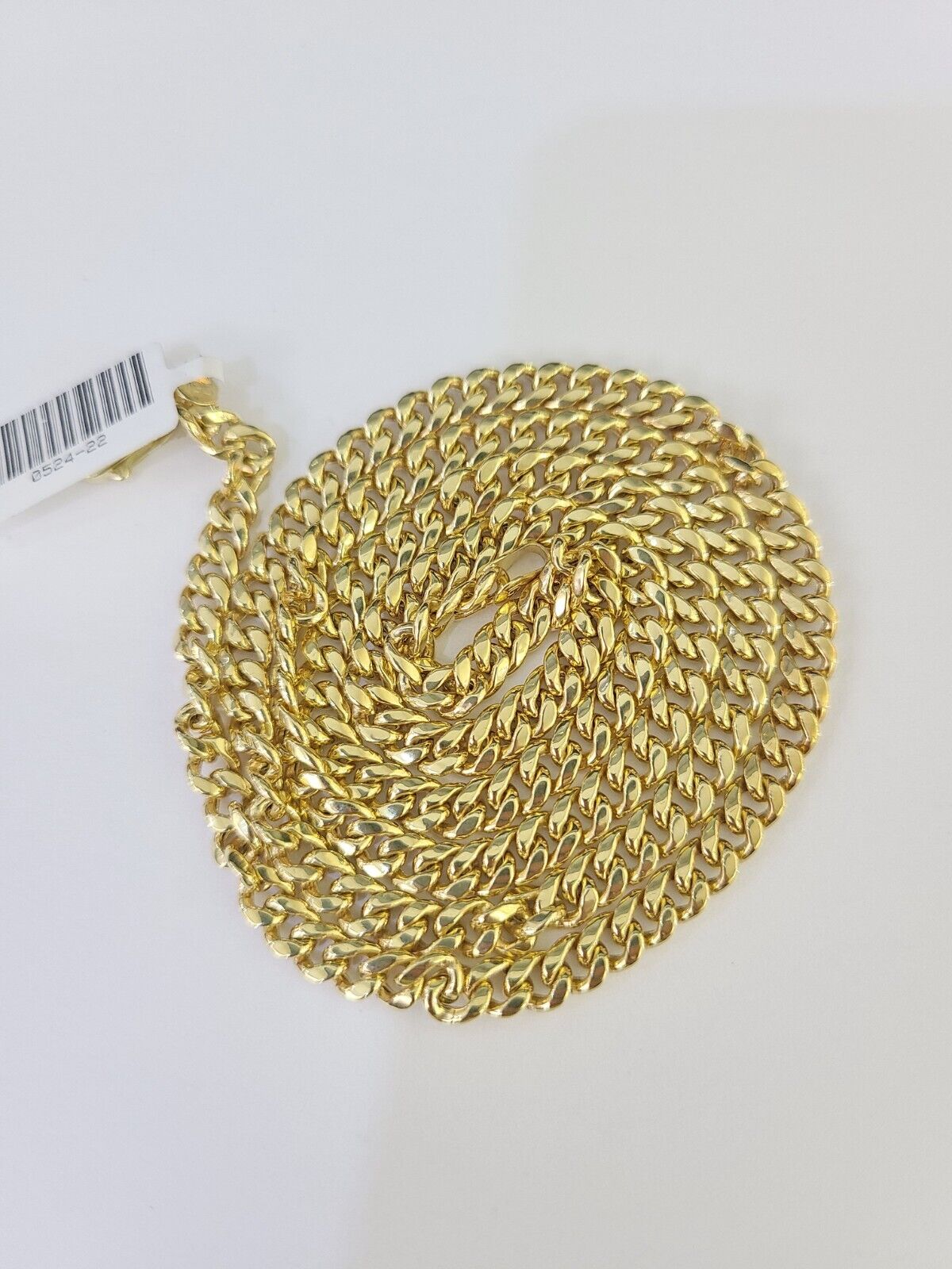 10k Miami Cuban Link Chain Yellow Gold 5mm Necklace 22"