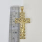 10k Jesus Cross Crucifix Charm Pendant Yellow Gold Men Women 3" 2.25" 2" Real