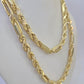 Real 10k Milano Rope Chain Necklace Yellow Gold 5mm 22" with no days off charm