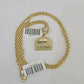 10k 2.5mm Rope Chain Last Supper Pendant 18"-30" Yellow Gold Set Charm Necklace