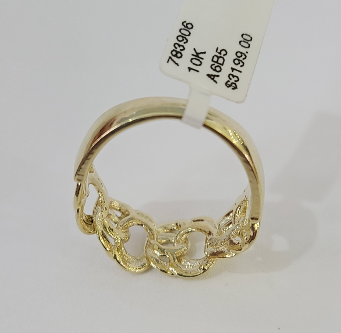 10k Cuban Curb Ring Yellow Gold Women Men Real Genuine 10Kt