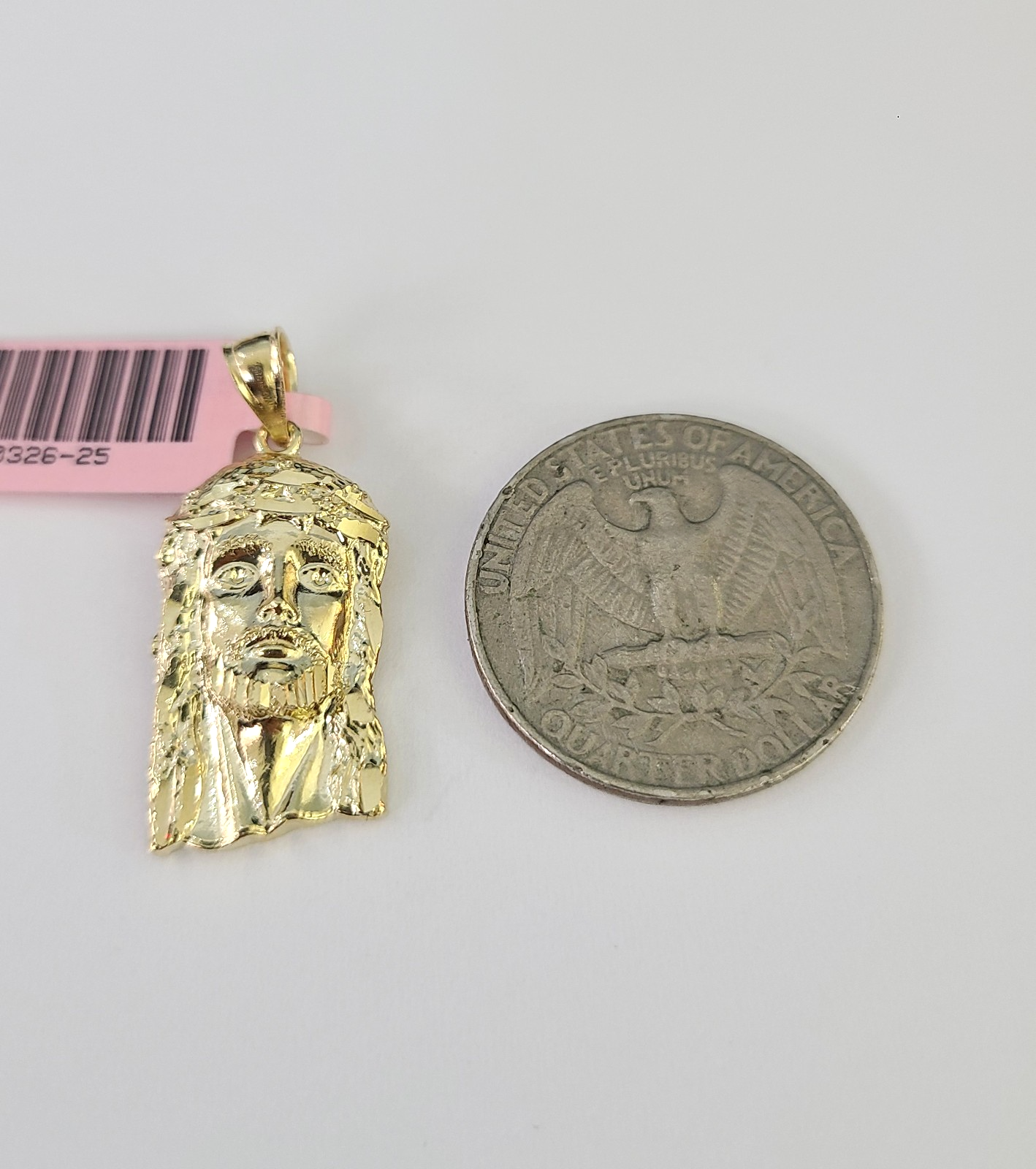 14k Miami Cuban Chain Jesus Head Charm Pendant 2mm 18"24" inch SET Necklace