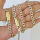 Real 10k Royal Monaco Chain 8mm Diamond Cut 18-26 inches Yellow Gold