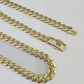 Real 10k Royal Monaco Chain 7mm 18-26 inches Necklace Yellow Gold Box Clasp