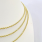 10k Solid Real Rope Chain Necklace 4mm 18"-30" Yellow Gold Men Women Genuine