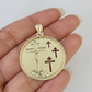 10k Cross Medallion Charm Miami Cuban Chain Pendant 5mm 18"28" Necklace Gold