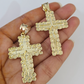 Real 10K Jesus Cross Pendant Crucifix Yellow Gold Charm Genuine 10kt