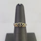 Real 10k Yellow Gold Hearts Ring Wedding Engagement Casual 10Kt Genuine