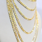 10K Solid Figaro Link Chain Necklace Yellow Gold 3mm 18" 20" 22" 10kt