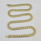 Real 10K Royal Monaco Chain Box Clasp 9mm Gold Necklace 10Kt 24" Genuine