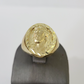 10k Jesus Head Ring Yellow Gold Men Real Genuine