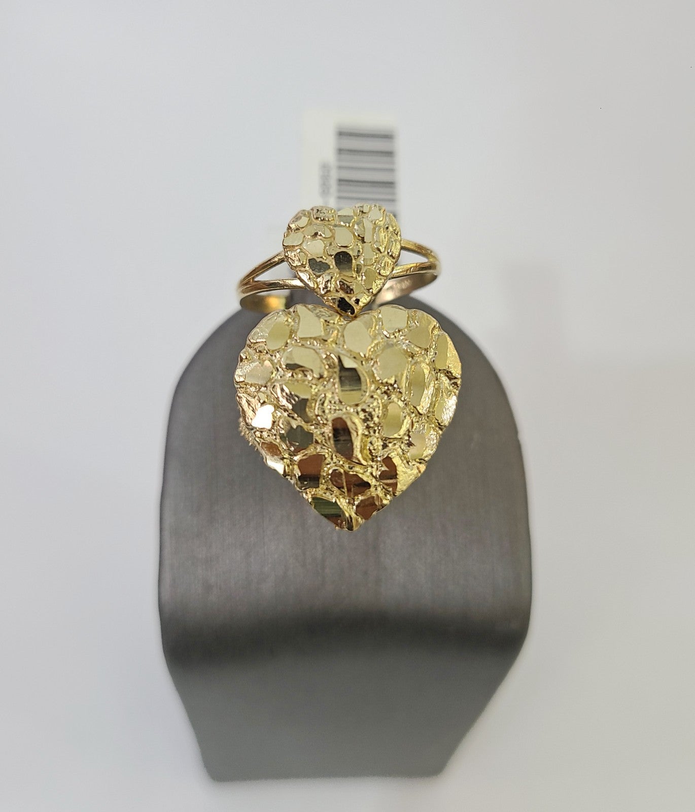 10k Nugget Ring Yellow Gold Women Men Real Genuine