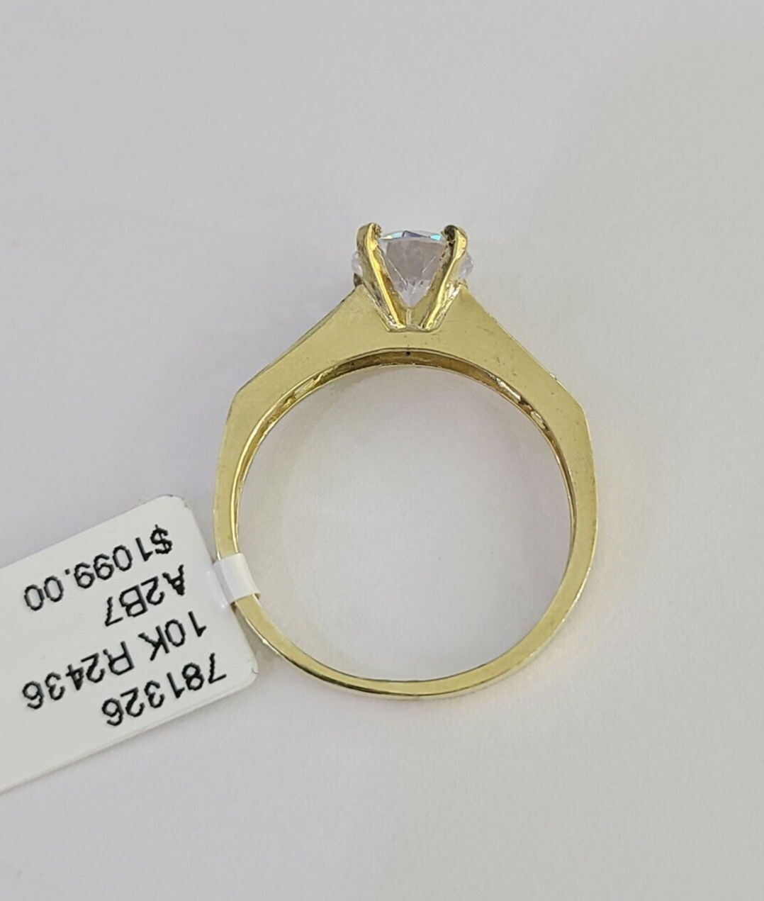 Real 10k Yellow Gold Ring Wedding Engagement Casual 10Kt Genuine