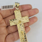 Real 10k Rope Chain Jesus Cross Charm Set 7mm 20"-28" Inch Necklace Yellow Gold