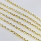 10k Solid Real Rope Chain Necklace 2.5mm 16"-24" Yellow Gold Men Women Genuine