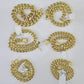 Real 10k Miami Cuban link Bracelet 6mm-11mm 7.5"-9" 10kt Yellow Gold