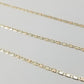 10K Trio Color Gold 2mm Mariner Anchor Chain Necklace 16" 20" 22" Inch