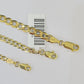 10k Gold Cuban Curb Necklace Chain 3mm 4mm 5mm 18-28 Inches 10kt Yellow Real