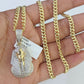 10k Miami Cuban Chain Pharaoh Charm Set 4.5mm 20"-28" Necklace Pendant Gold