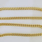 Real 10k Franco Chain Yellow gold 5mm 24inch Necklace lobster lock 10kt