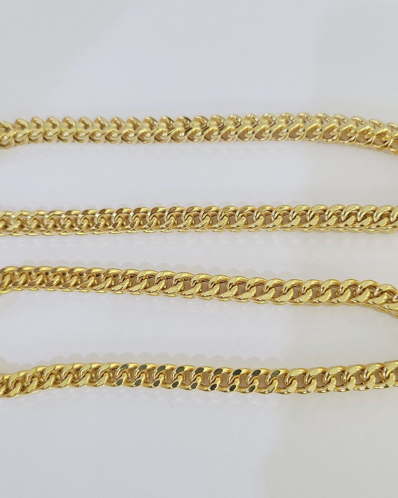 Real 10k Franco Chain Yellow gold 5mm 24inch Necklace lobster lock 10kt