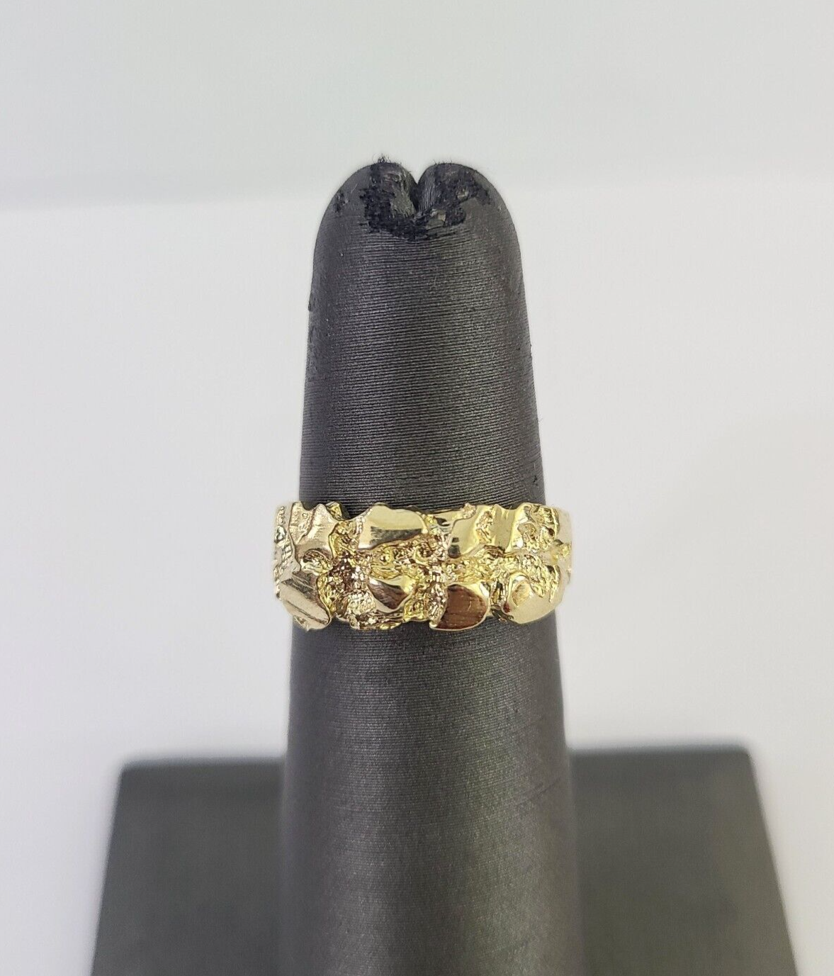 Real 10k Nugget Ring Yellow Gold Casual Ring 10kt Genuine Kids