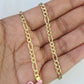 Real 14k Figaro link Bracelet Yellow Gold 3mm 8" Inch Men women Genuine