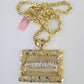 Real 14k Solid Rope Chain Last Supper Charm Set 6mm 18"-30" Necklace Gold