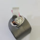 REAL 14k White Gold Diamond Ring Lab Created Wedding Engagement Mens Male