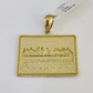 Real 10k Last Supper Pendant Charm Yellow Gold 1.25" Diamond Cut Genuine