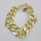 Real 10k Miami Cuban Link Bracelet Solid Gold 20mm 9.5" Lobster Lock Yellow