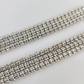 10k White Gold Iced Chain 3.5mm Diamond Cut Necklace 20" 22" 24" 10Kt