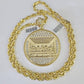 Real 10k Solid Rope Chain Last Supper Charm Set 6mm 20"-30" Inch Necklace Gold