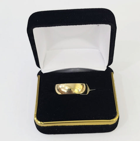 Real 10k Yellow Gold Ring Band Wedding Engagement Size 10 Men Ring