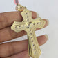 14k Jesus Christ Cross Charm Pendant Yellow Gold REAL Genuine 14kt