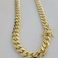 10k 15mm Miami Cuban Link Chain Necklace Yellow Gold 22-26 Inch Mens SOLID 10kt