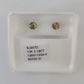 10k Yellow Gold Square Diamond Earrings Real Screw-Back Women Men studs